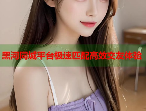 黑河同城平台极速匹配高效交友体验